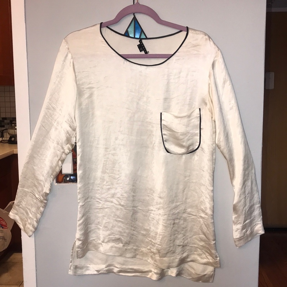 Theory off white shirt
